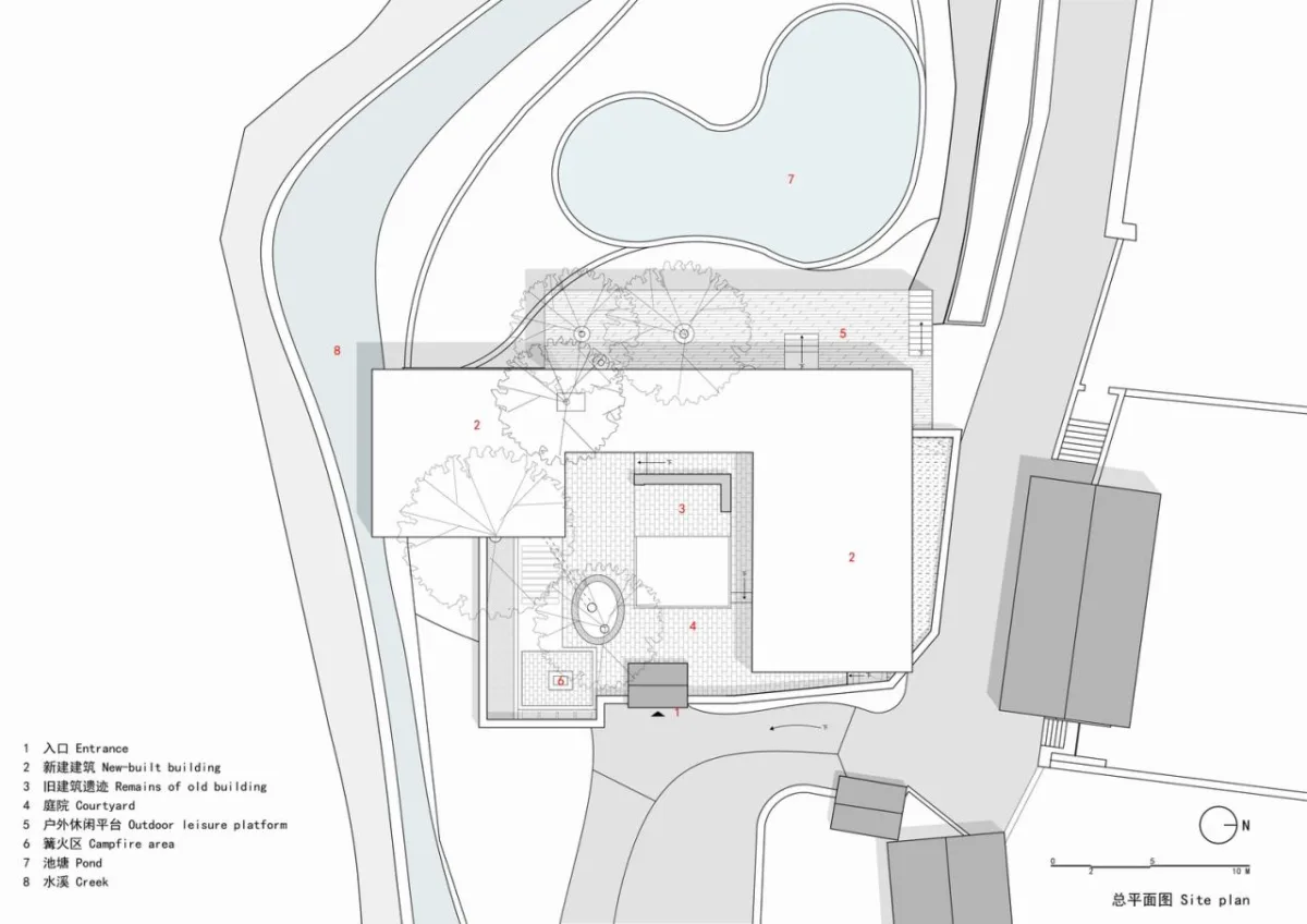 BIM建筑|与树和老土墙共生——军械库咖啡 / 三文建筑