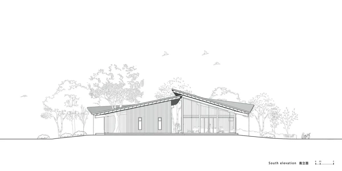 BIM建筑|富阳·阳陂湖湿地接待中心 / 尌林建筑设计事务所