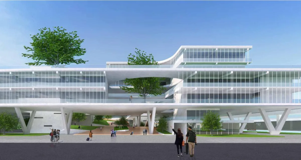 BIM建筑|山间学堂：深圳市第三十三高级中学（中标候选方案） / 上海华都建筑规划设计有限公司