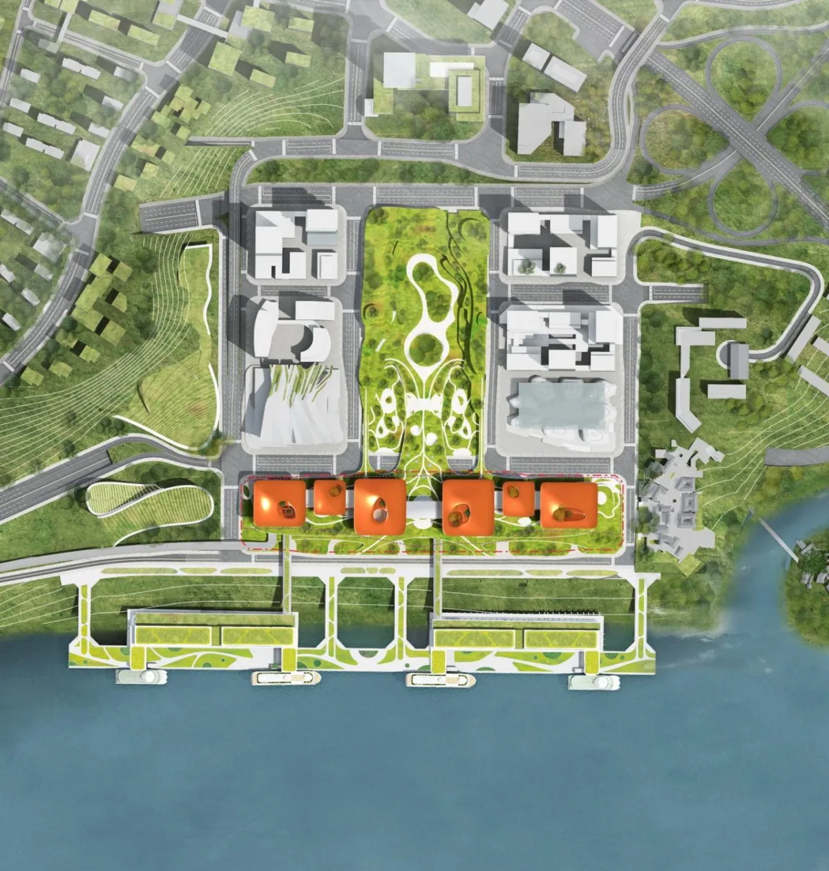 BIM建筑|“龙门吊” | MAD赢得重庆寸滩国际邮轮中心竞赛