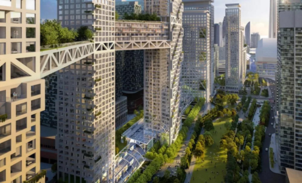 BIM建筑|萨夫迪设计相互连接的住宅楼