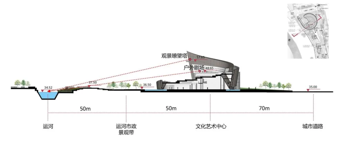 BIM建筑|济宁运河文化艺术中心 / 筑境设计