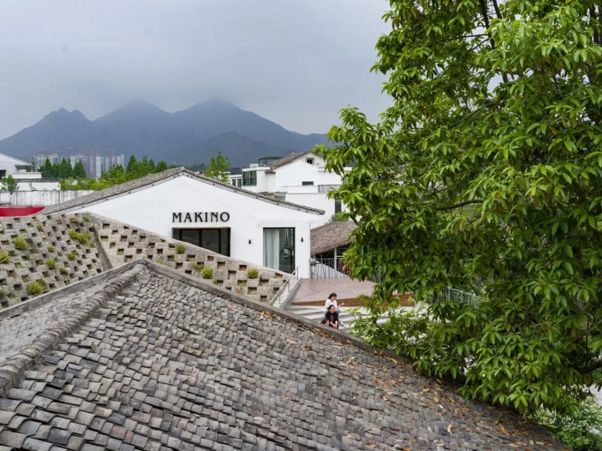 BIM建筑|山村改造中的小品建筑：山根之花 ／谱观建筑