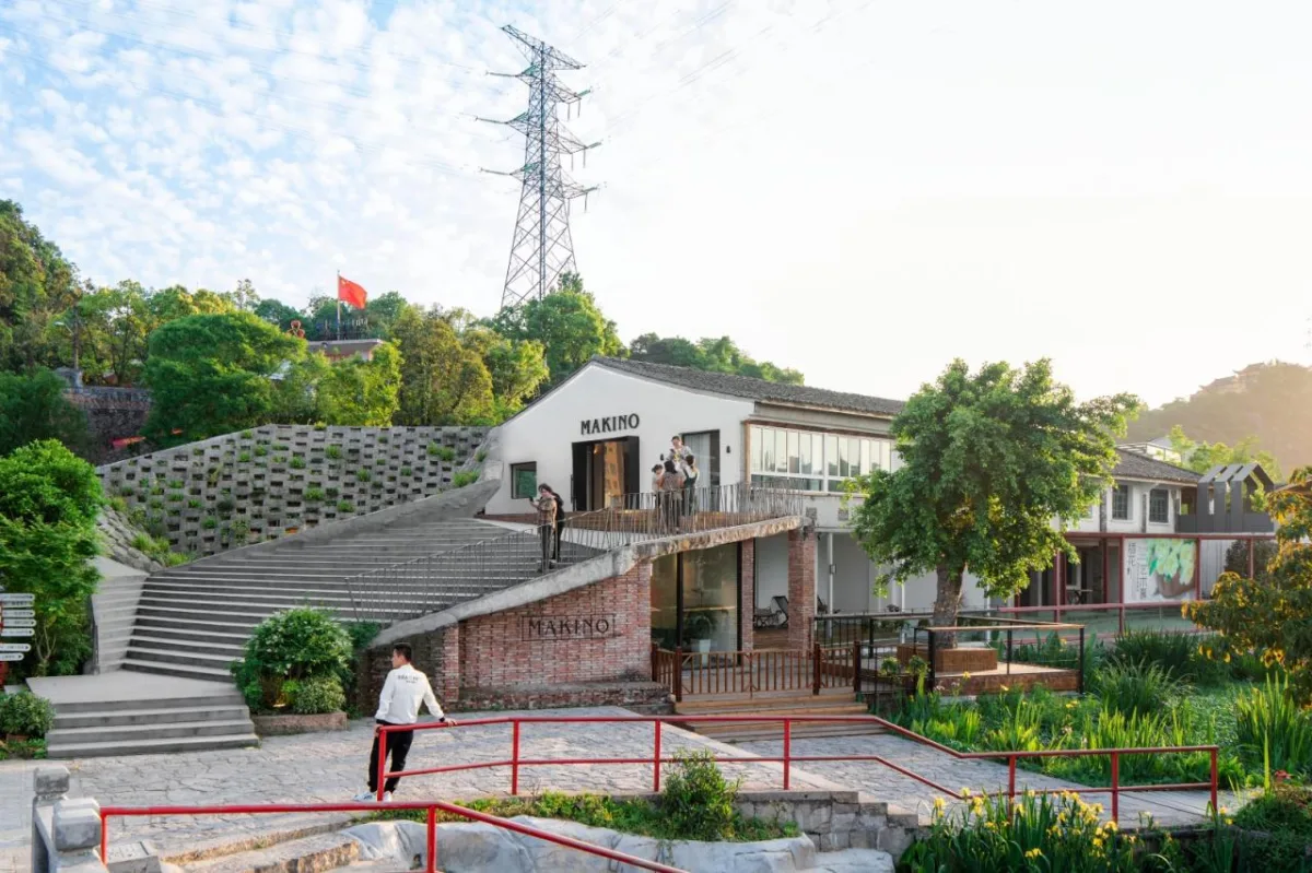 BIM建筑|山村改造中的小品建筑：山根之花 ／谱观建筑