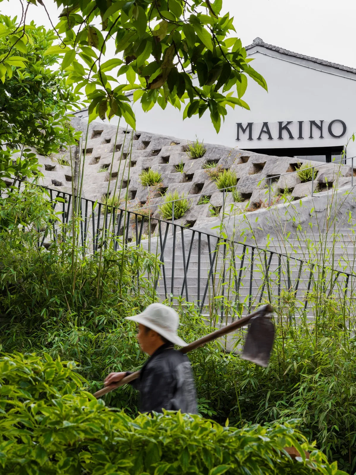 BIM建筑|山村改造中的小品建筑：山根之花 ／谱观建筑