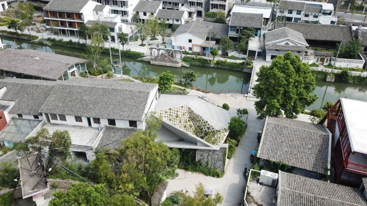 BIM建筑|山村改造中的小品建筑：山根之花 ／谱观建筑