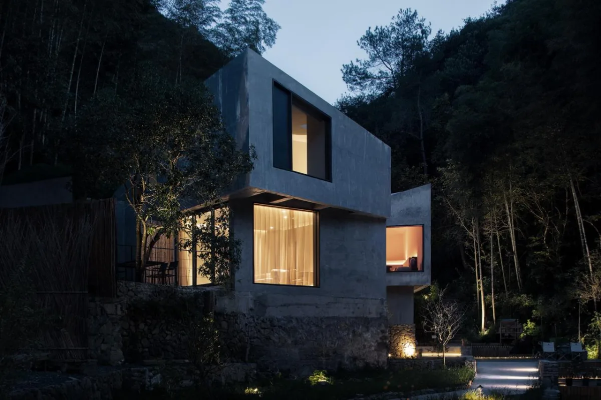 BIM建筑|桐庐流云乡墅，山野间的隐世秘境 / MDO木君建筑设计