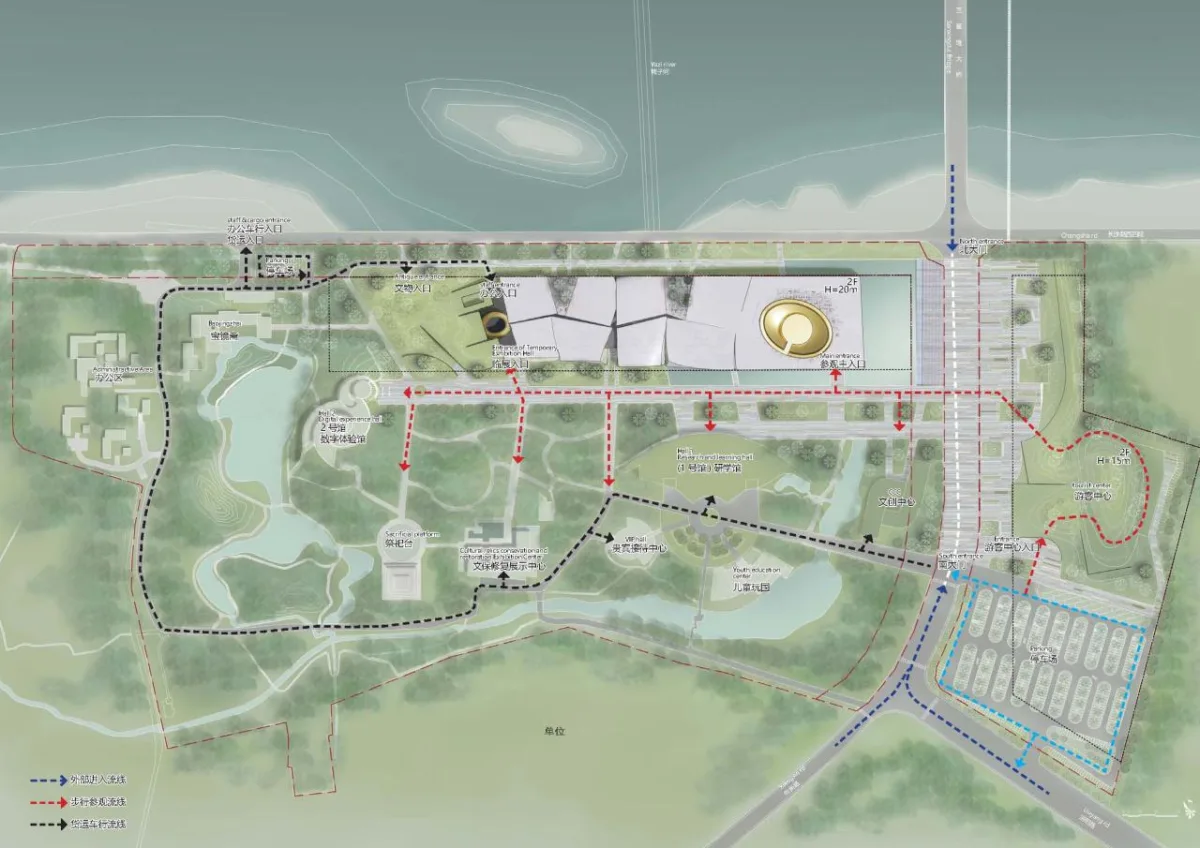 BIM建筑|古蜀玉璋：三星堆博物馆新馆方案设计 / 北京市建筑设计研究院有限公司