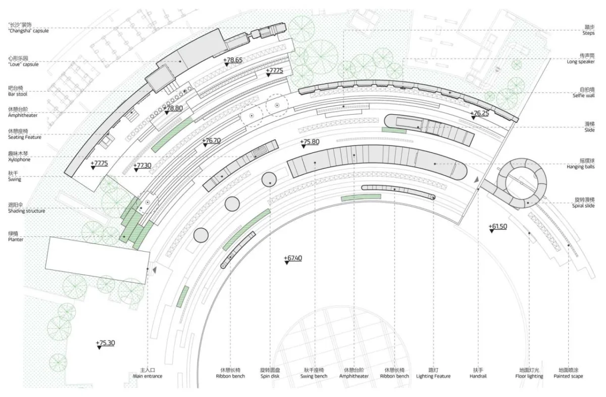 BIM建筑|屋顶公共空间改造：彩虹之上 / 佰筑建筑设计咨询（上海）有限公司