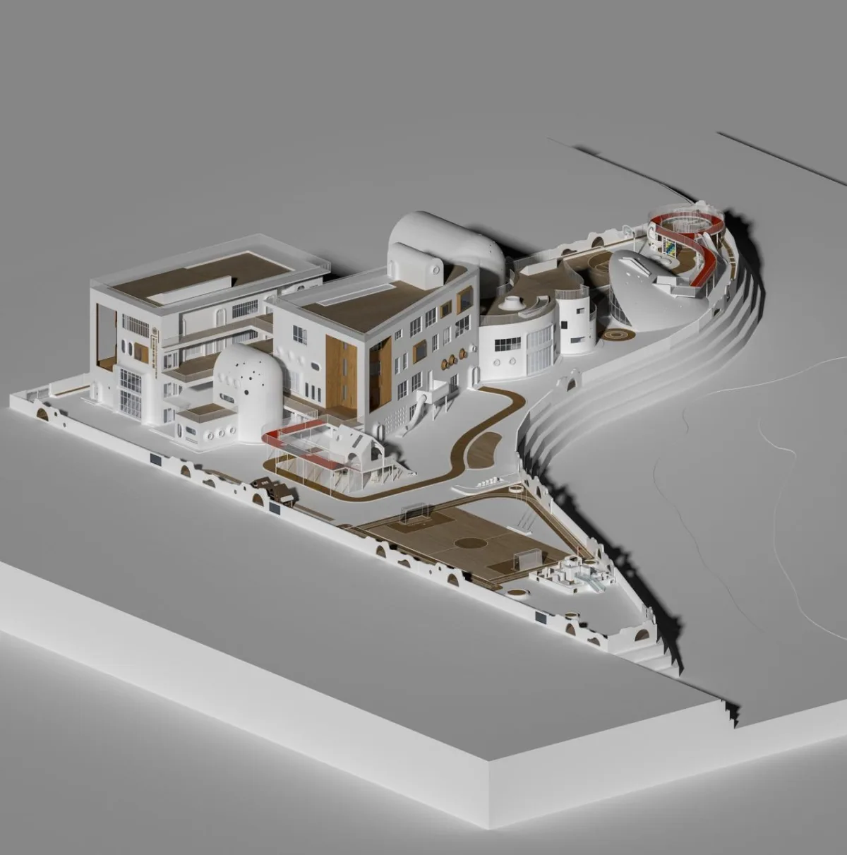 BIM建筑|虽偏远 理想必致！在西昌卫星发射基地大凉山建一座“探索者幼儿园” / 迪卡建筑设计中心