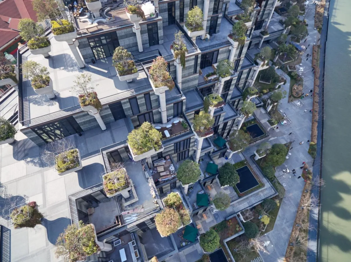 BIM建筑|苏河新地标结构探秘：天安·千树一期启幕 / 奥雅纳