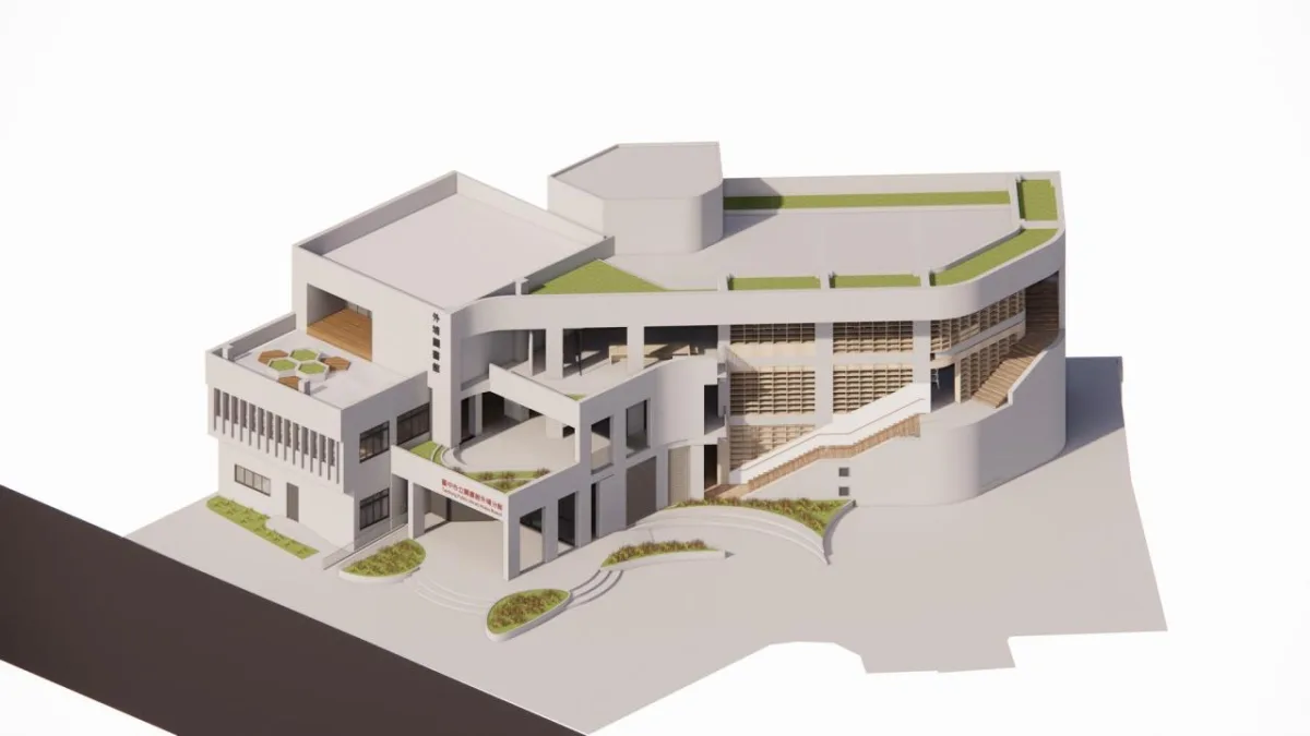 BIM建筑|台中公共图书馆外埔分馆扩建 / 大秝设计