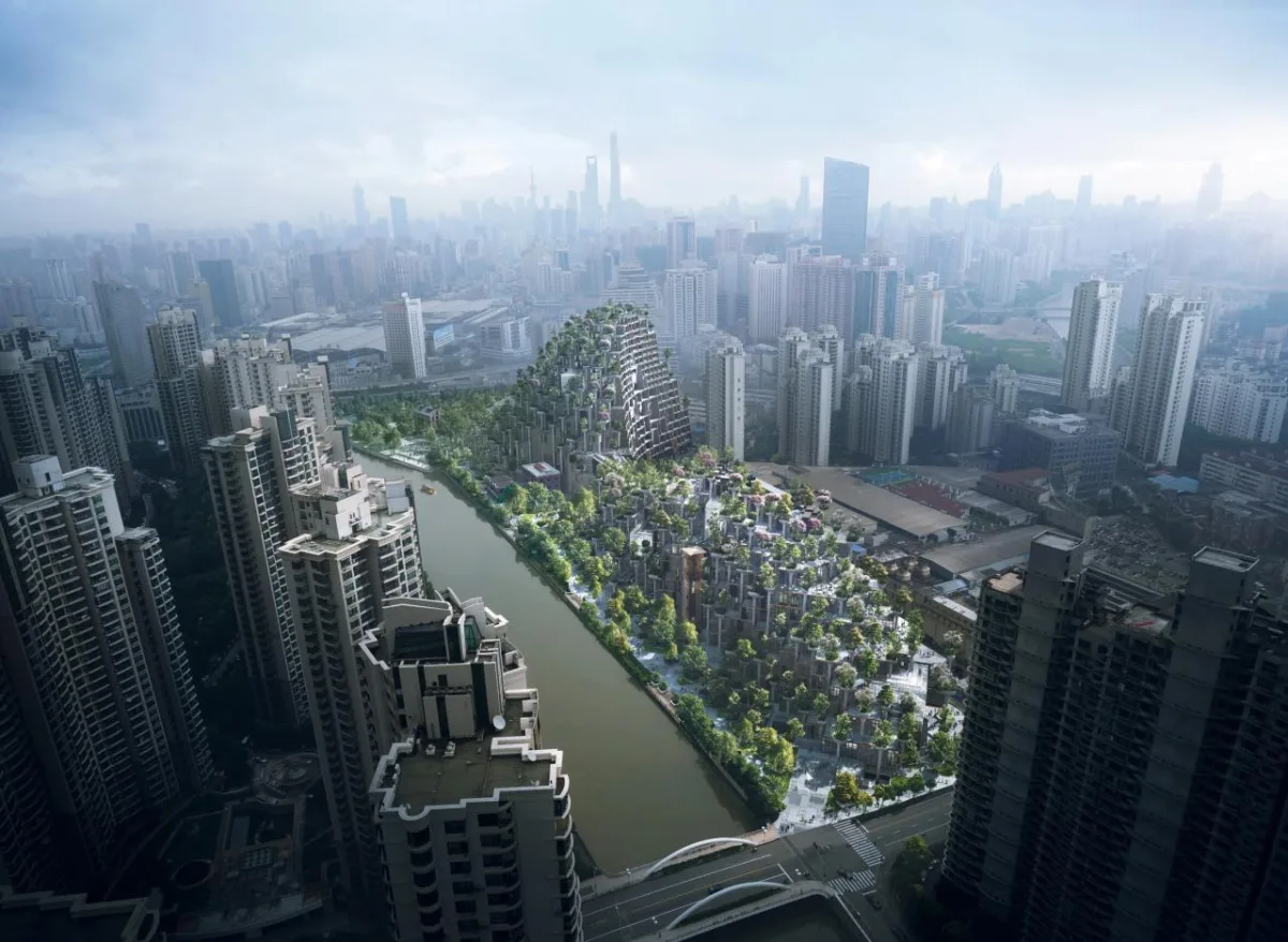 BIM建筑|苏河新地标结构探秘：天安·千树一期启幕 / 奥雅纳