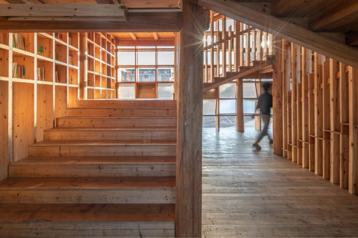 BIM建筑|中国乡村图书馆的新范式：坪坦书屋 / Condition Lab & UAL Studio