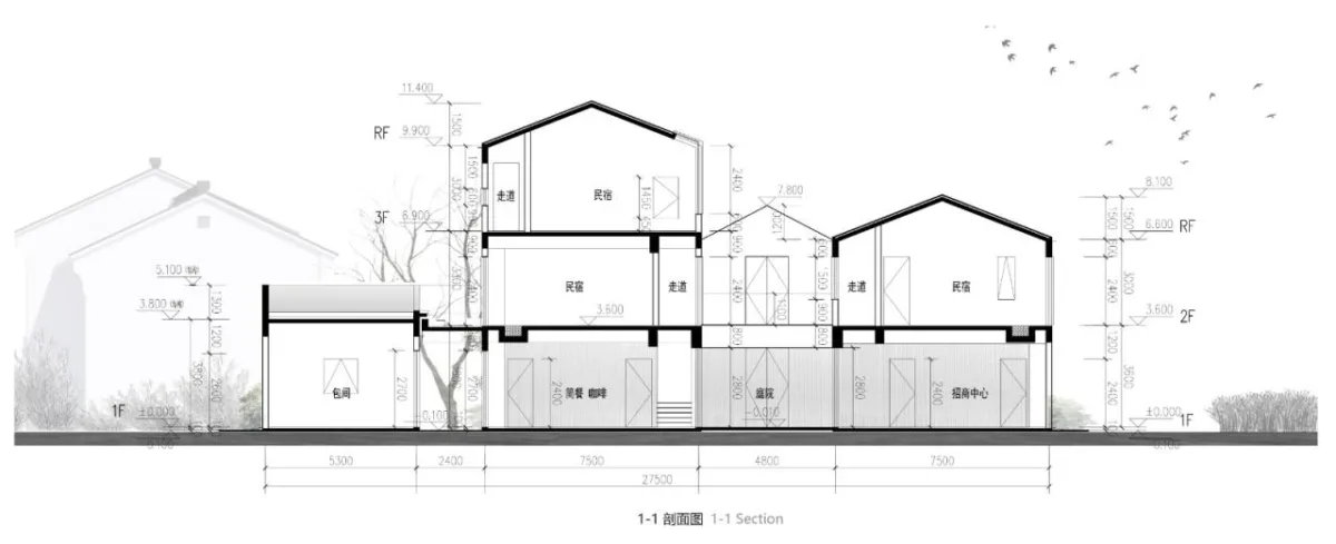 BIM建筑|剖面就是立面：白色的苏州伴宅 / Wutopia Lab