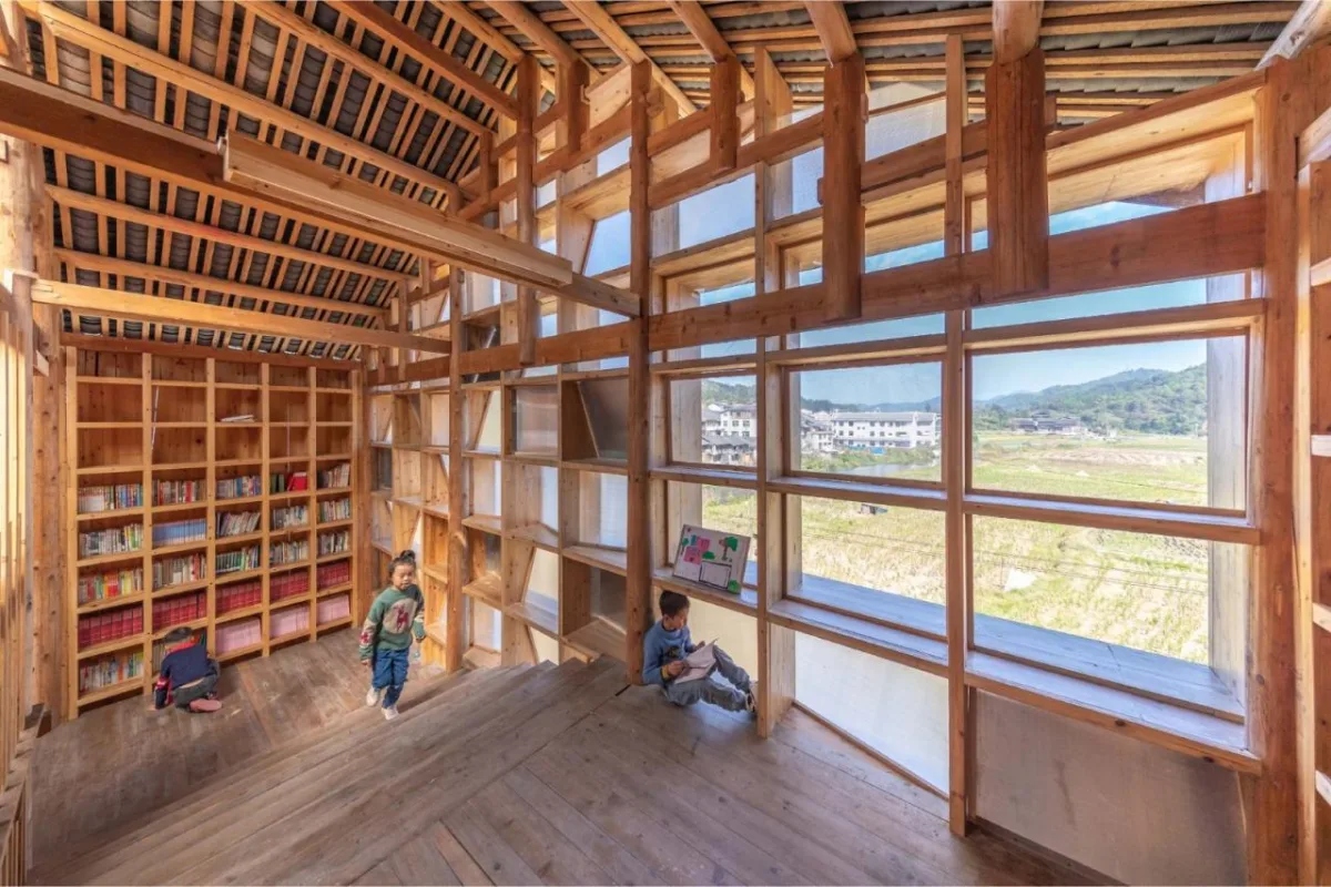 BIM建筑|中国乡村图书馆的新范式：坪坦书屋 / Condition Lab & UAL Studio