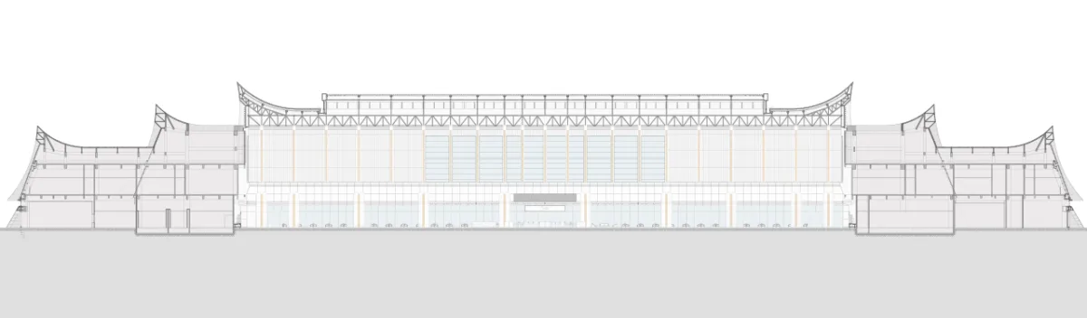 BIM建筑|雀舞彩云：中老铁路-西双版纳站室内设计 / CCDI悉地国际