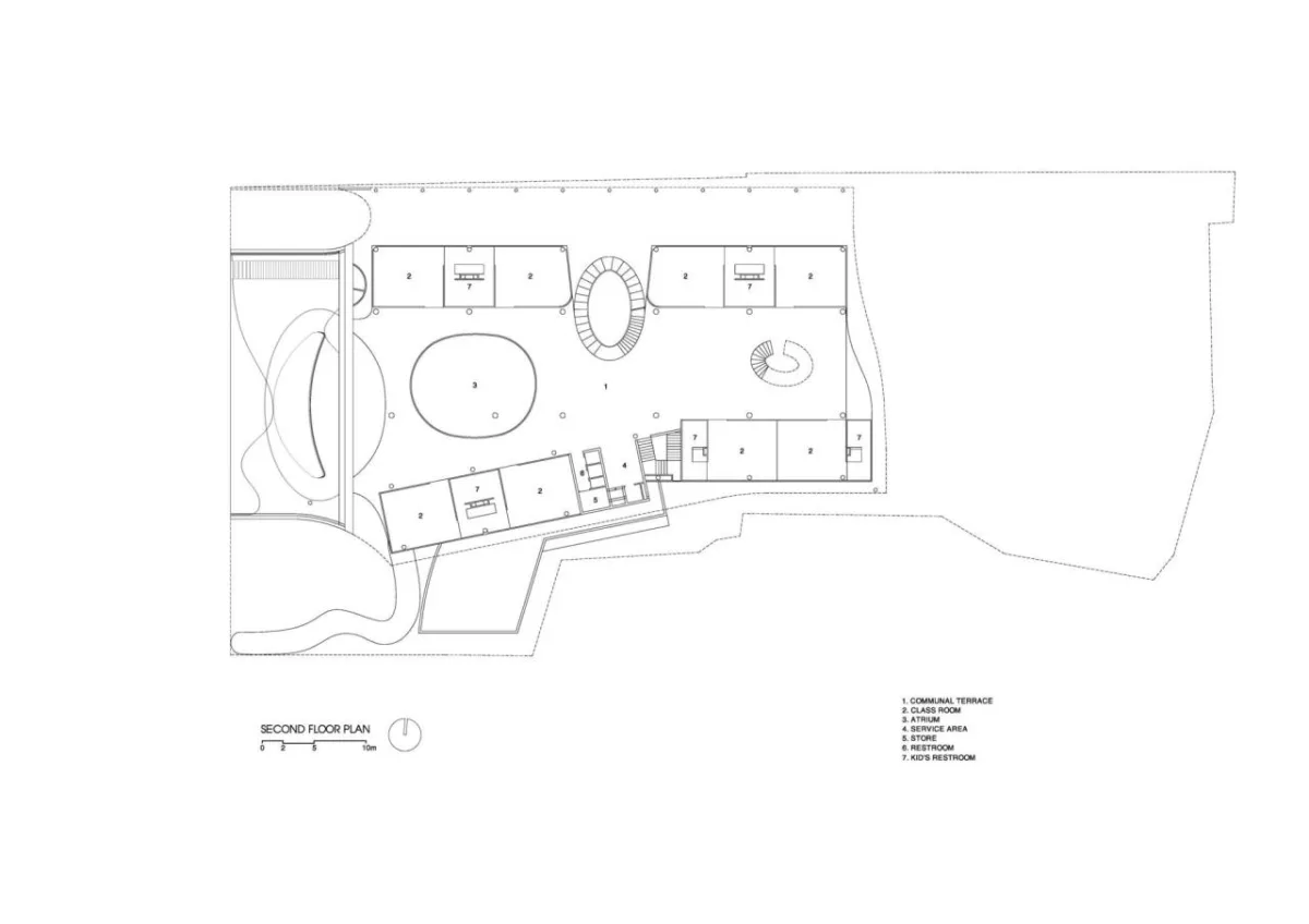 BIM建筑|山坡下的秘密基地：TTC Elite Ben Tre 幼儿园 / KIENTRUC O