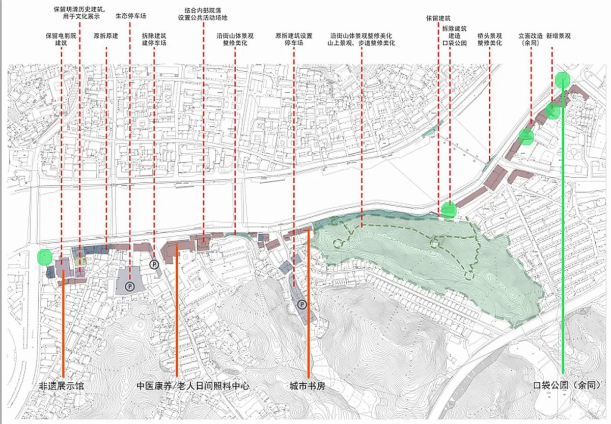 BIM建筑|新烟火主义：缙云老城溪滨南路有机更新 / I Studio言吾建筑