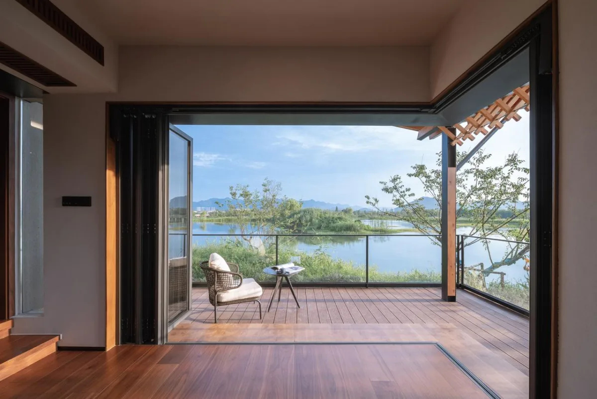 BIM建筑|富阳阳陂湖湿地生态酒店 / 尌林建筑
