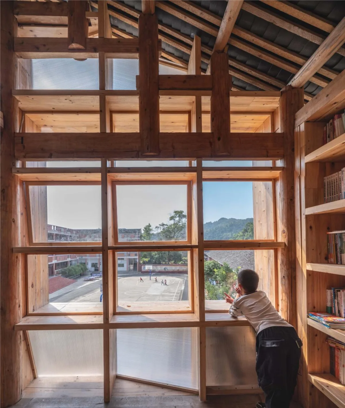 BIM建筑|中国乡村图书馆的新范式：坪坦书屋 / Condition Lab & UAL Studio