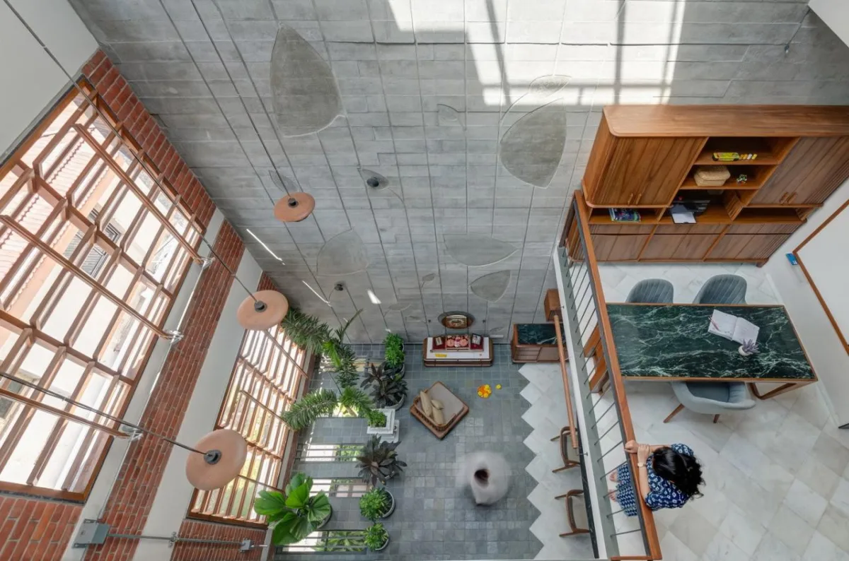 BIM建筑|三代同堂之家：Samruddhi 住宅 / AANGAN Architects
