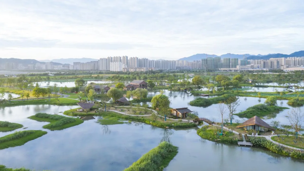 BIM建筑|富阳阳陂湖湿地生态酒店 / 尌林建筑