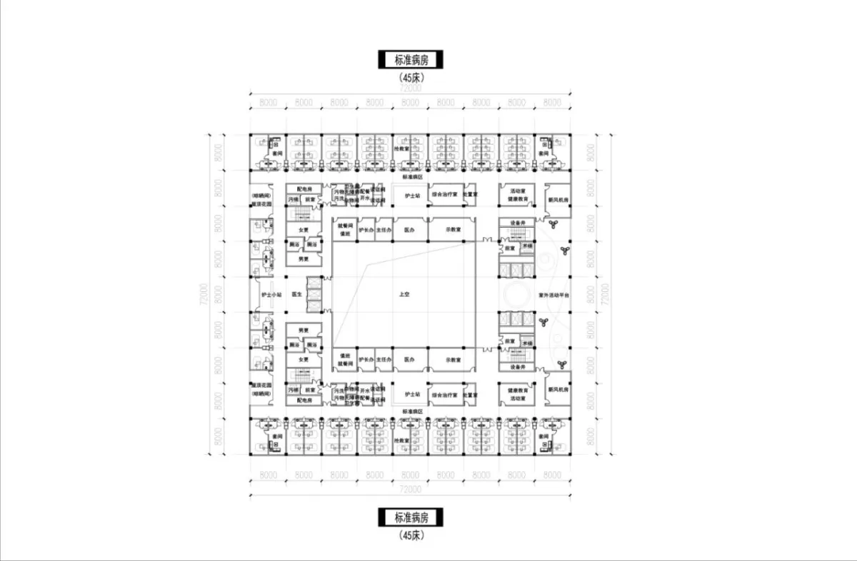 BIM建筑|福清市第二医院投标项目 / 山东省建筑设计研究院第六分院
