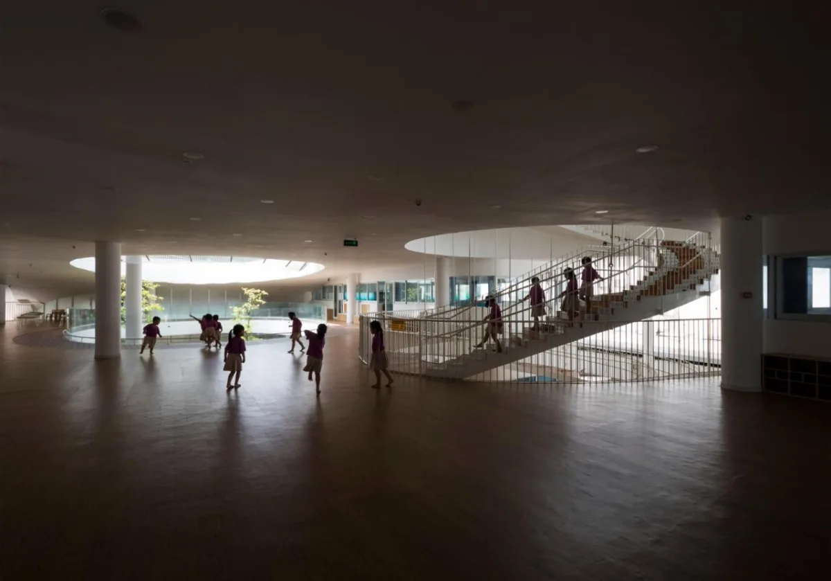 BIM建筑|山坡下的秘密基地：TTC Elite Ben Tre 幼儿园 / KIENTRUC O