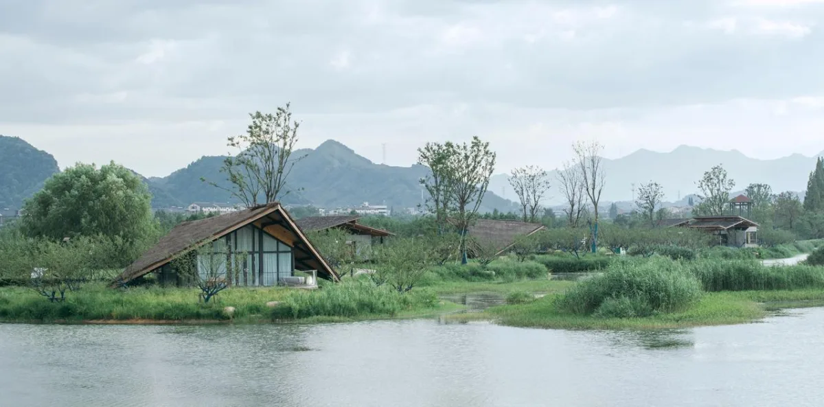 BIM建筑|富阳阳陂湖湿地生态酒店 / 尌林建筑