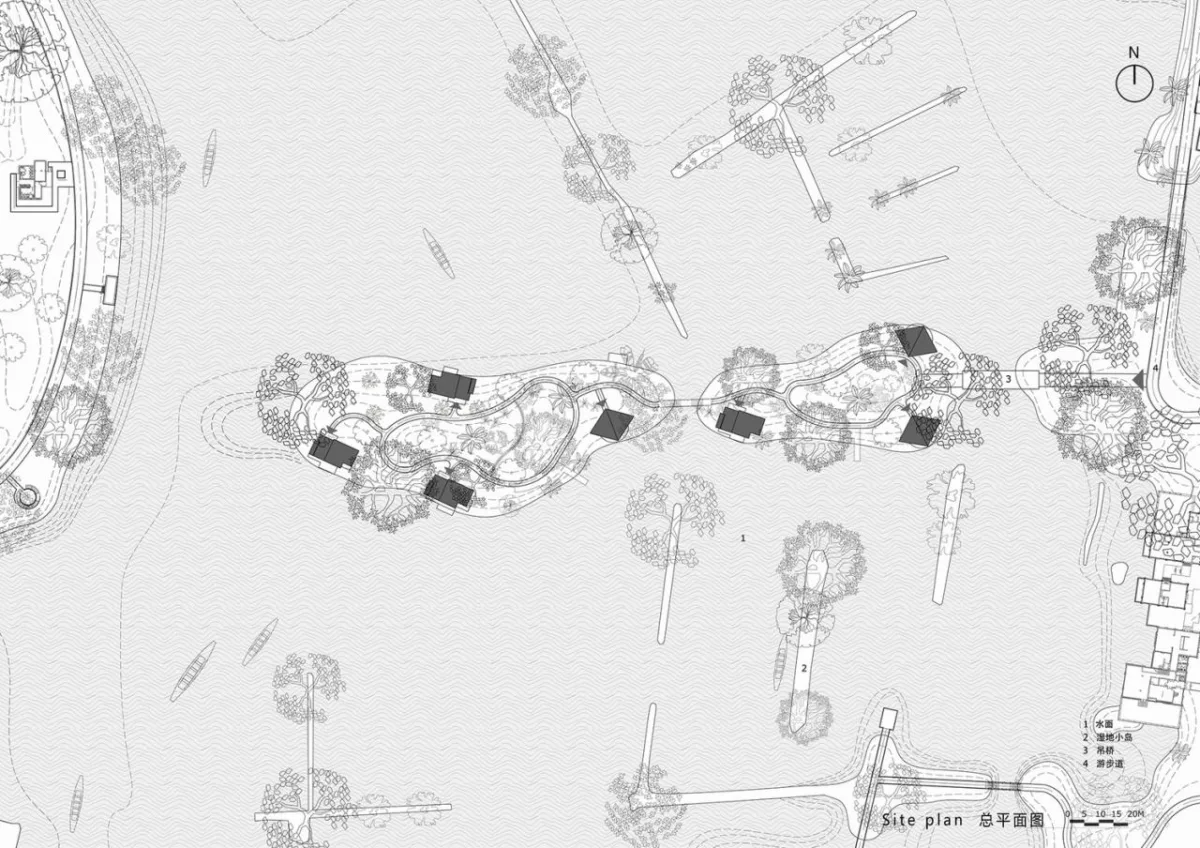 BIM建筑|富阳阳陂湖湿地生态酒店 / 尌林建筑