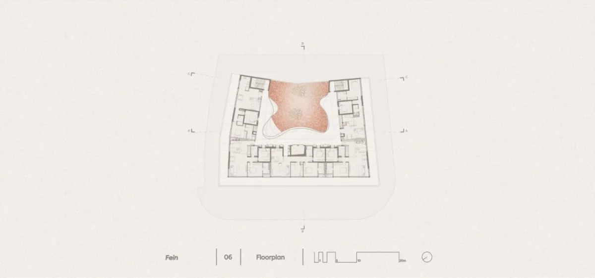 BIM建筑|飘带一般的中央公寓楼 / HQ Architects