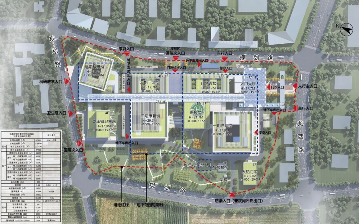 BIM建筑|福清市第二医院投标项目 / 山东省建筑设计研究院第六分院