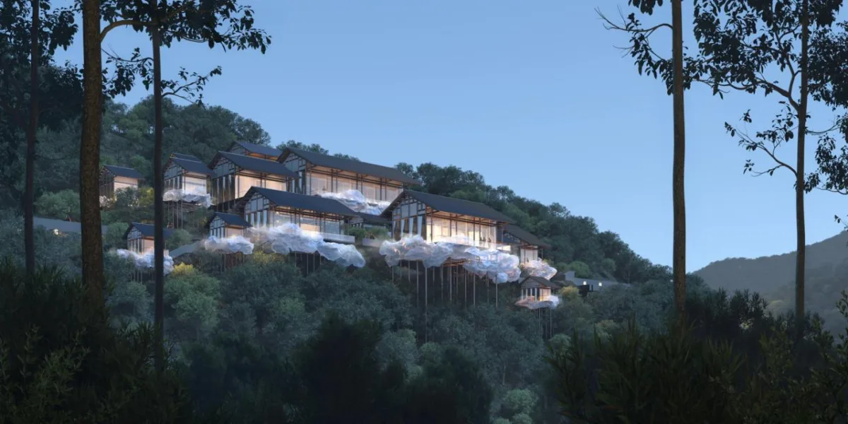 BIM建筑|雷山云屋：西江千户苗寨文化中心方案设计 / 外行建筑