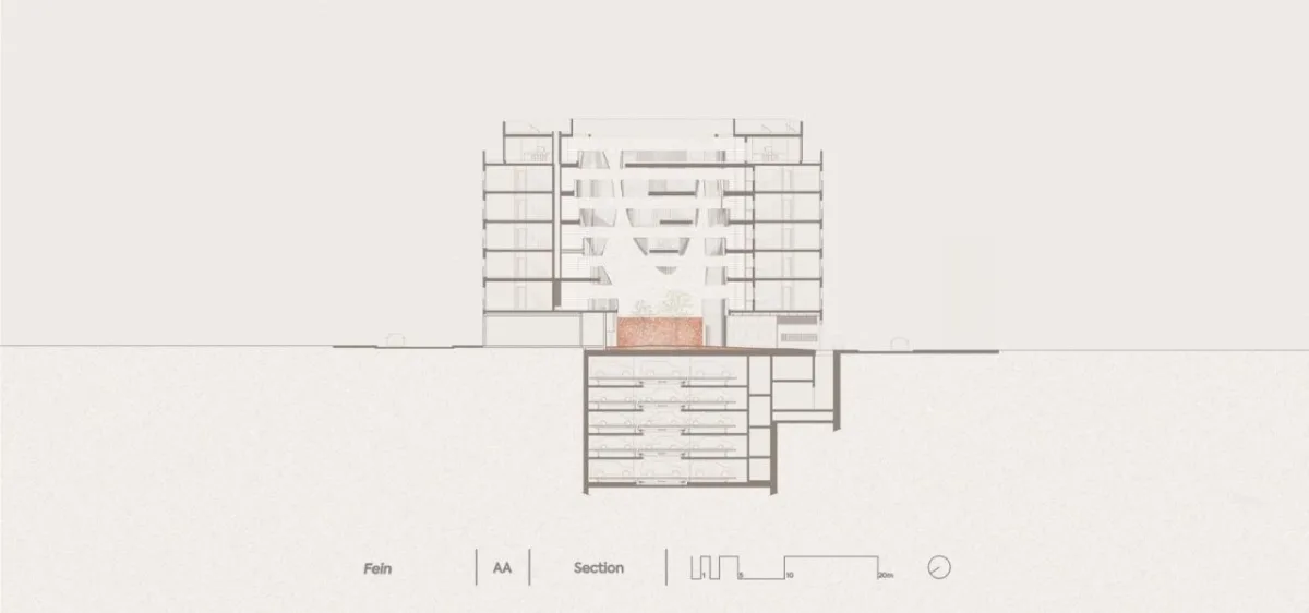 BIM建筑|飘带一般的中央公寓楼 / HQ Architects