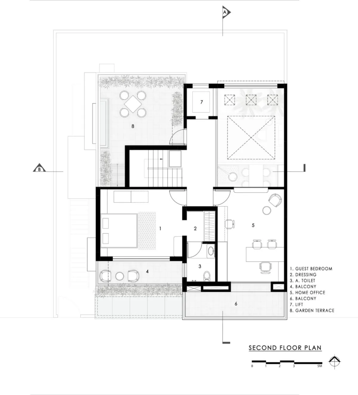 BIM建筑|三代同堂之家：Samruddhi 住宅 / AANGAN Architects