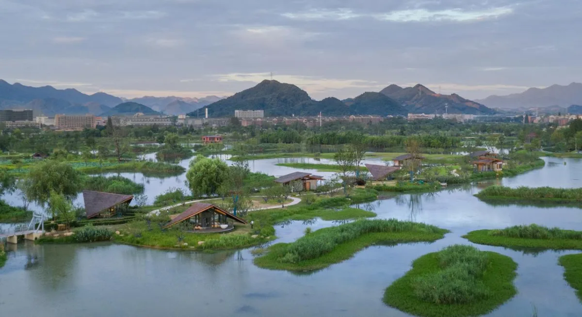 BIM建筑|富阳阳陂湖湿地生态酒店 / 尌林建筑