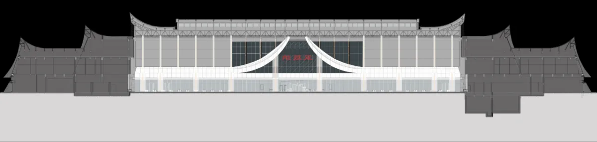 BIM建筑|雀舞彩云：中老铁路-西双版纳站室内设计 / CCDI悉地国际