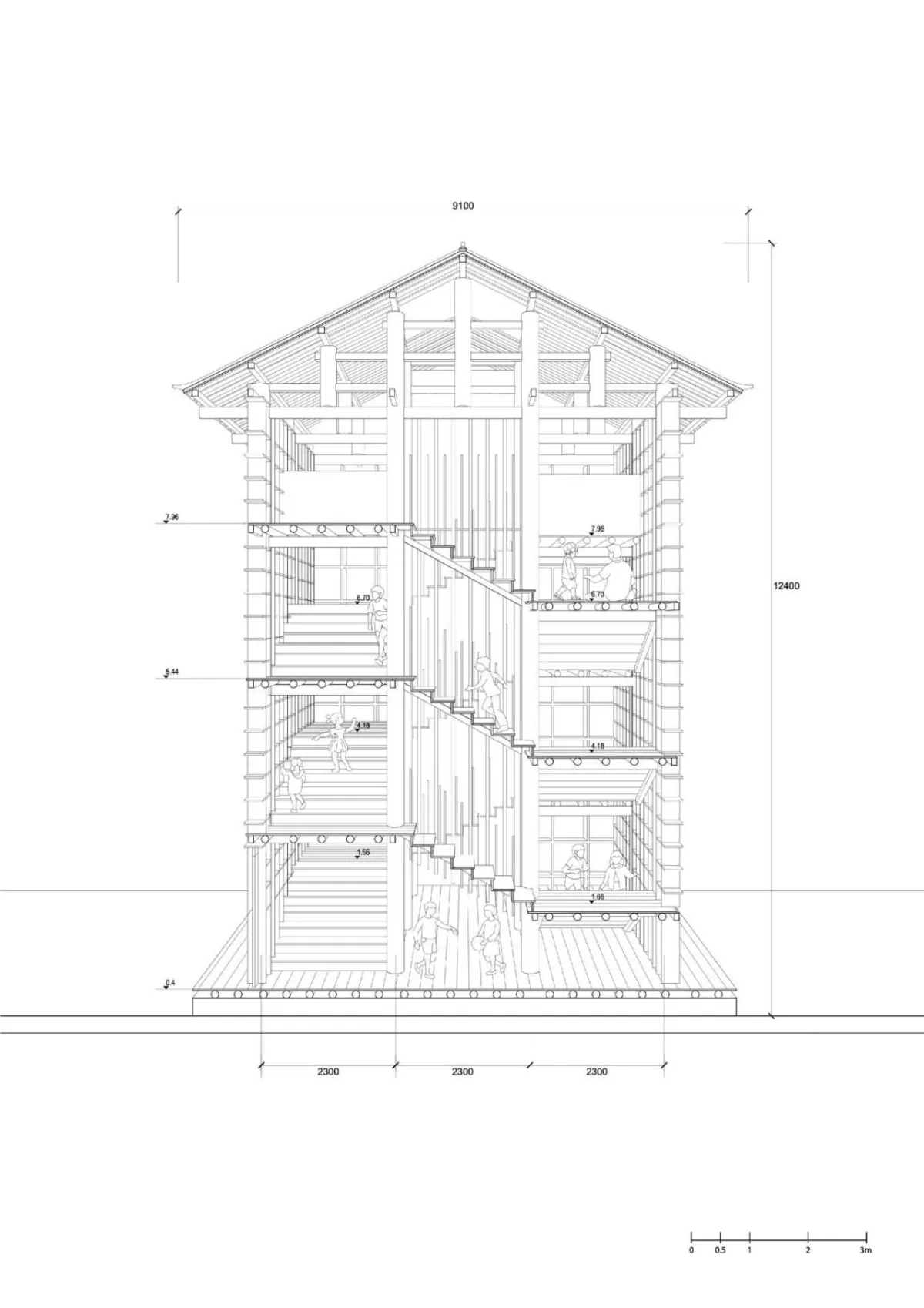 BIM建筑|中国乡村图书馆的新范式：坪坦书屋 / Condition Lab & UAL Studio