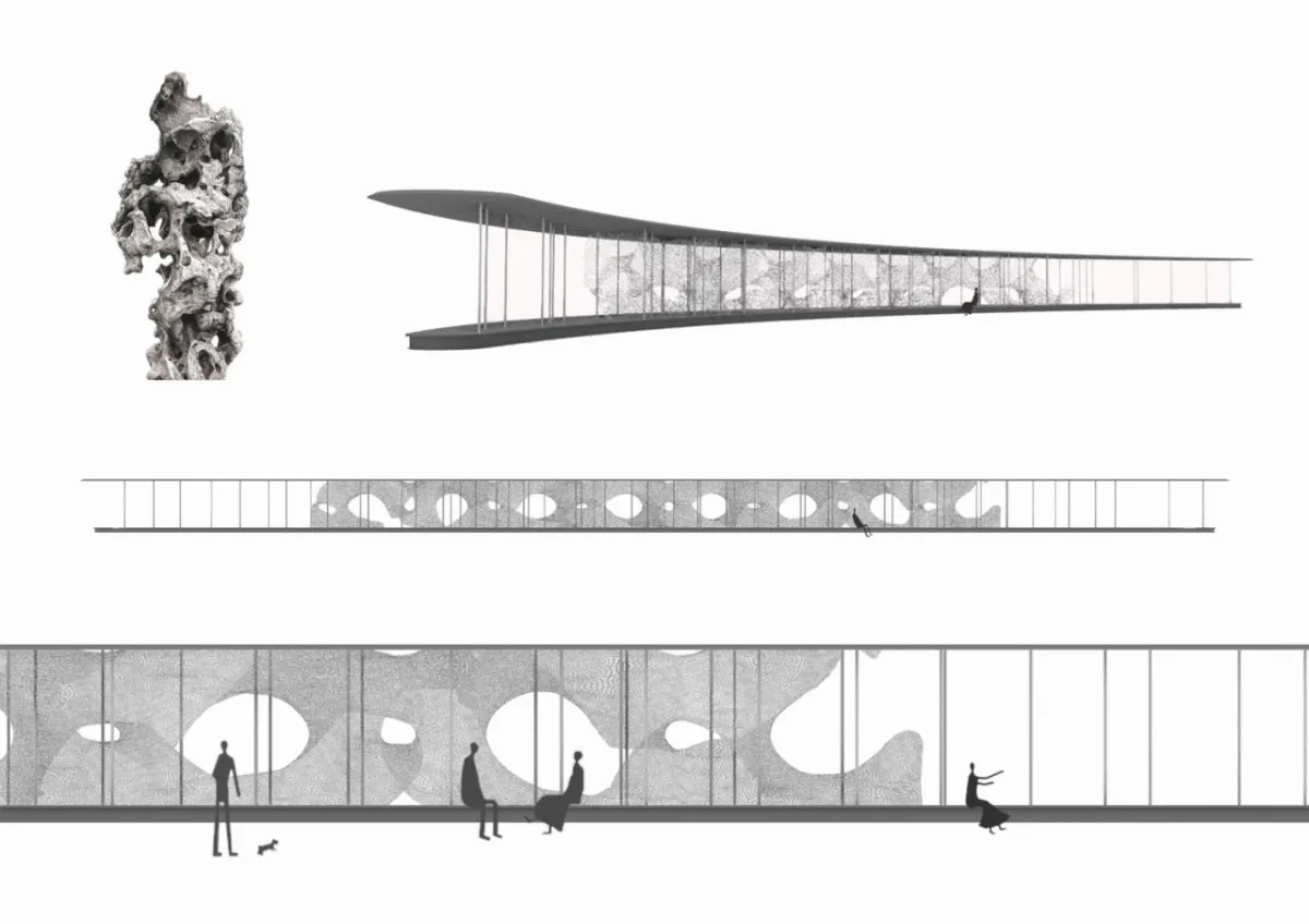 BIM建筑|环元荡贯通桥：一种混合的基建设施 / BAU建筑与城市设计事务所