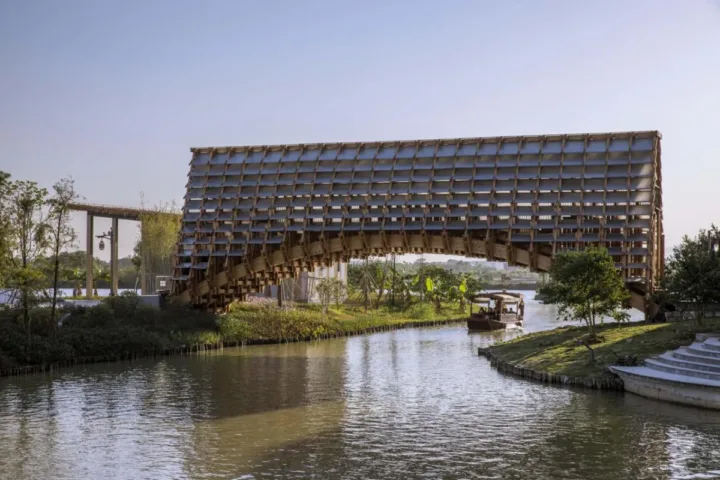 BIM建筑|古劳水乡木桥 / 罗宇杰工作室