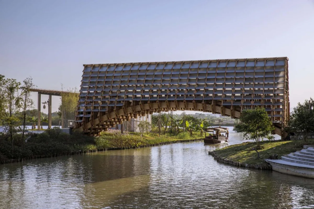 BIM建筑|古劳水乡木桥 / 罗宇杰工作室