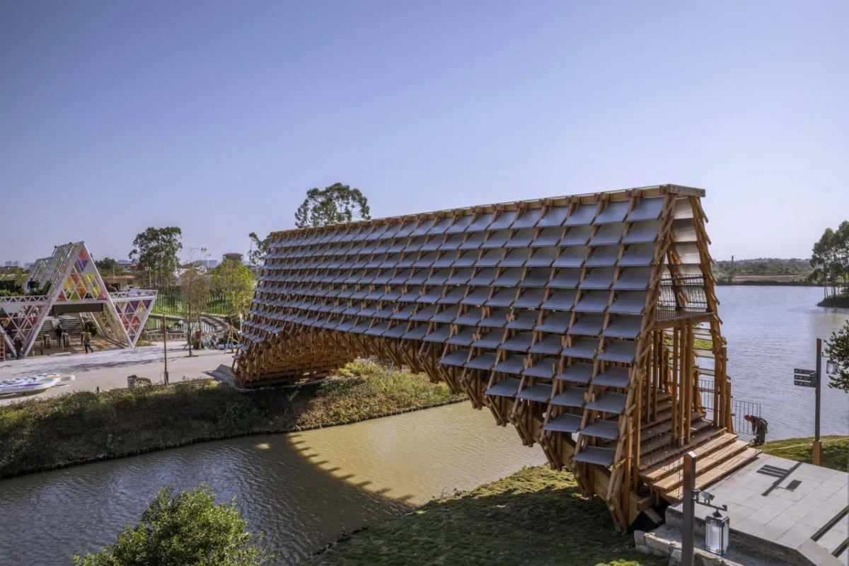 BIM建筑|古劳水乡木桥 / 罗宇杰工作室