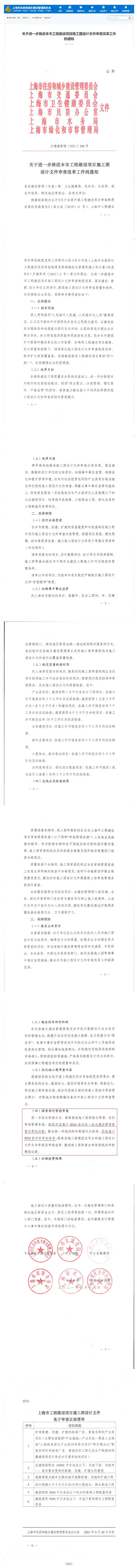 BIM政策|形成基于BIM的审批体系！上海市关于进一步推进施工图设计文件审查改革工作的通知