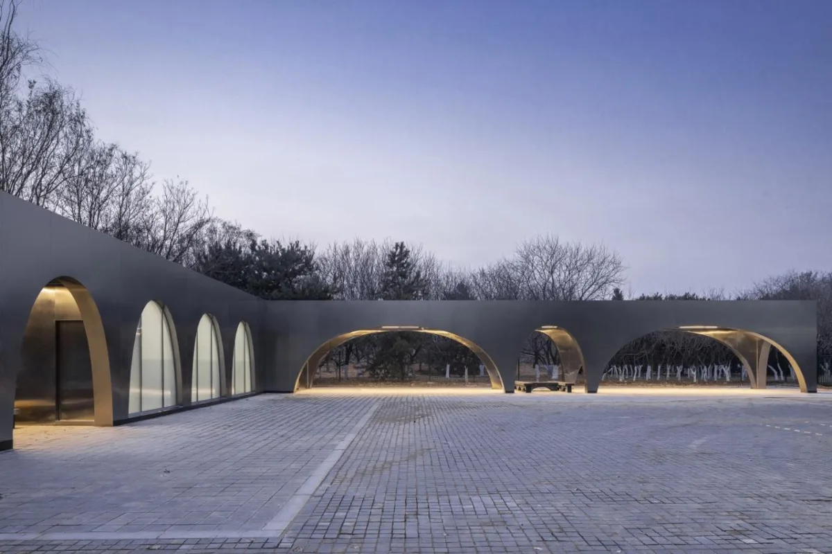 BIM建筑|北京奥林匹克森林公园跑者服务站 / TEMP建筑设计工作室