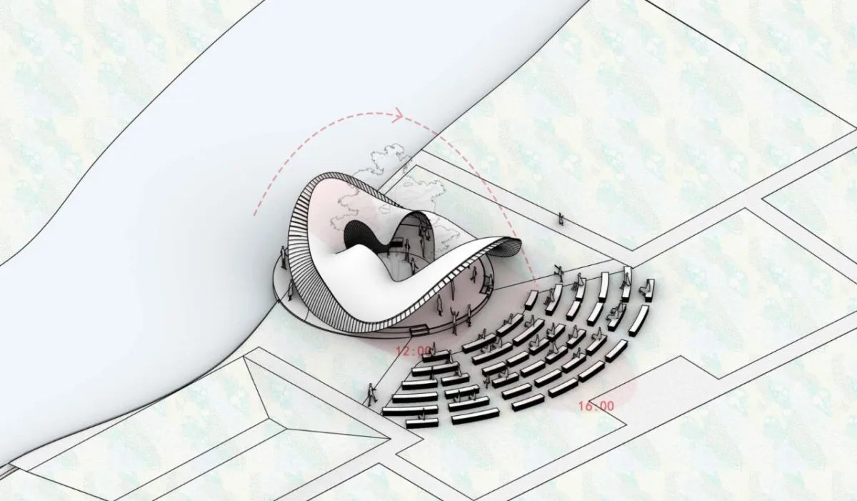 BIM建筑|花海竹亭，城市公园针灸式更新 / 竖梁社 + 华南理工大学建筑学院