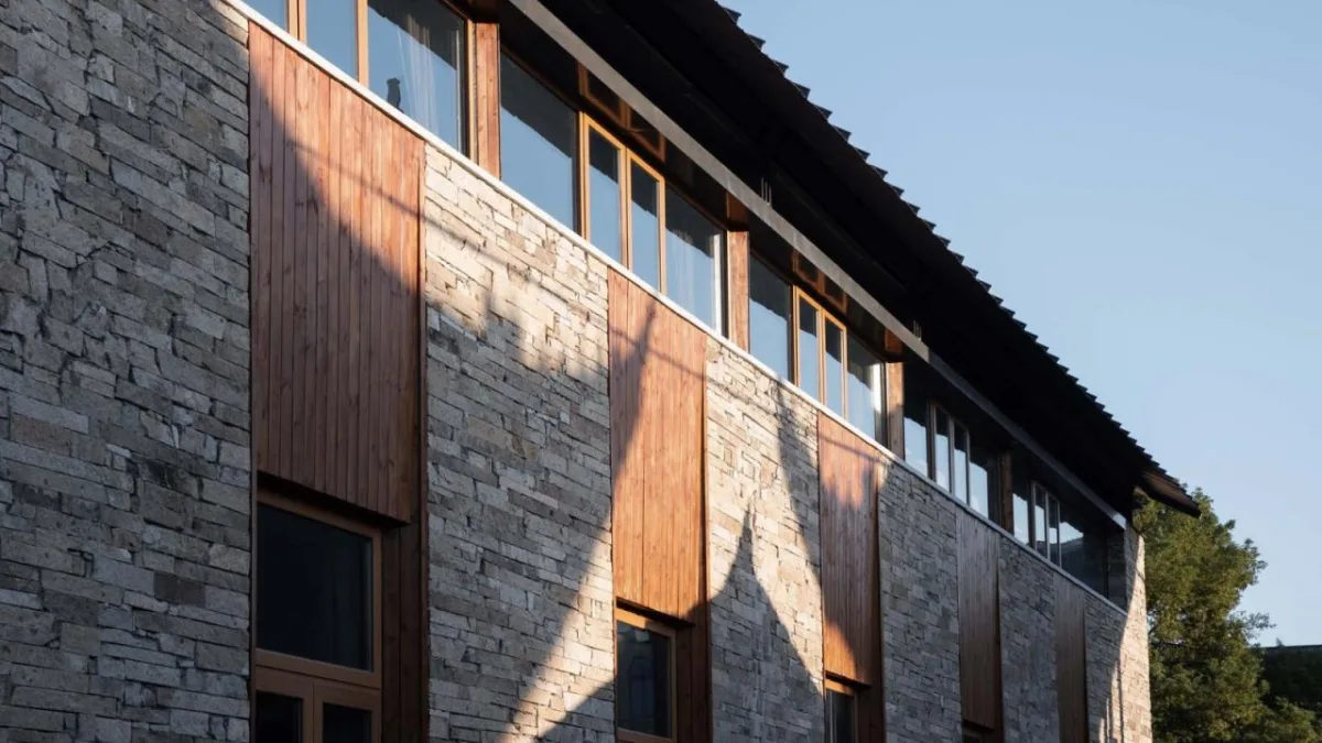 BIM建筑|小伍份村文化礼堂 / 园舍建筑景观