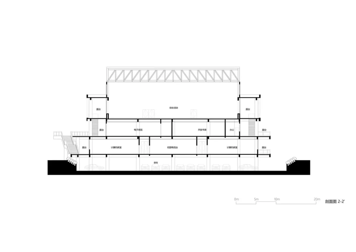 BIM建筑|宜黄一中综合楼 / 以靠建筑