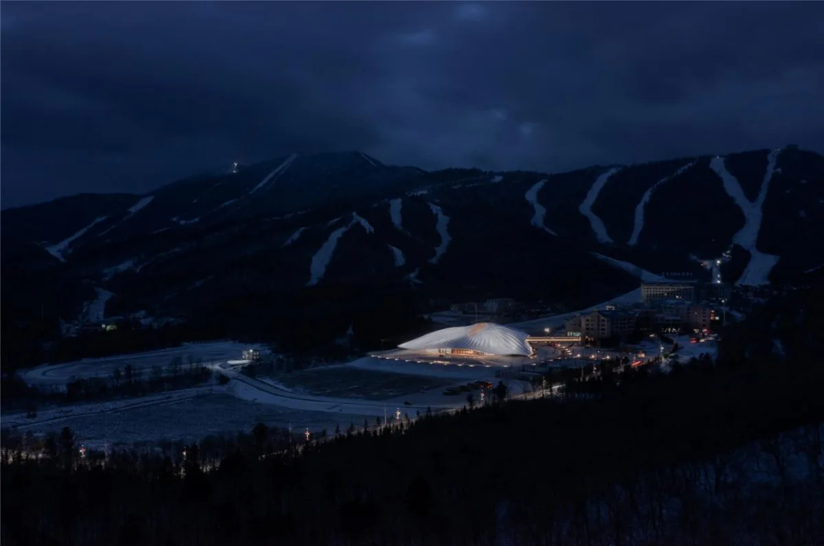 BIM建筑| 雪山下的帐篷 | MAD设计亚布力企业家论坛永久会址建成