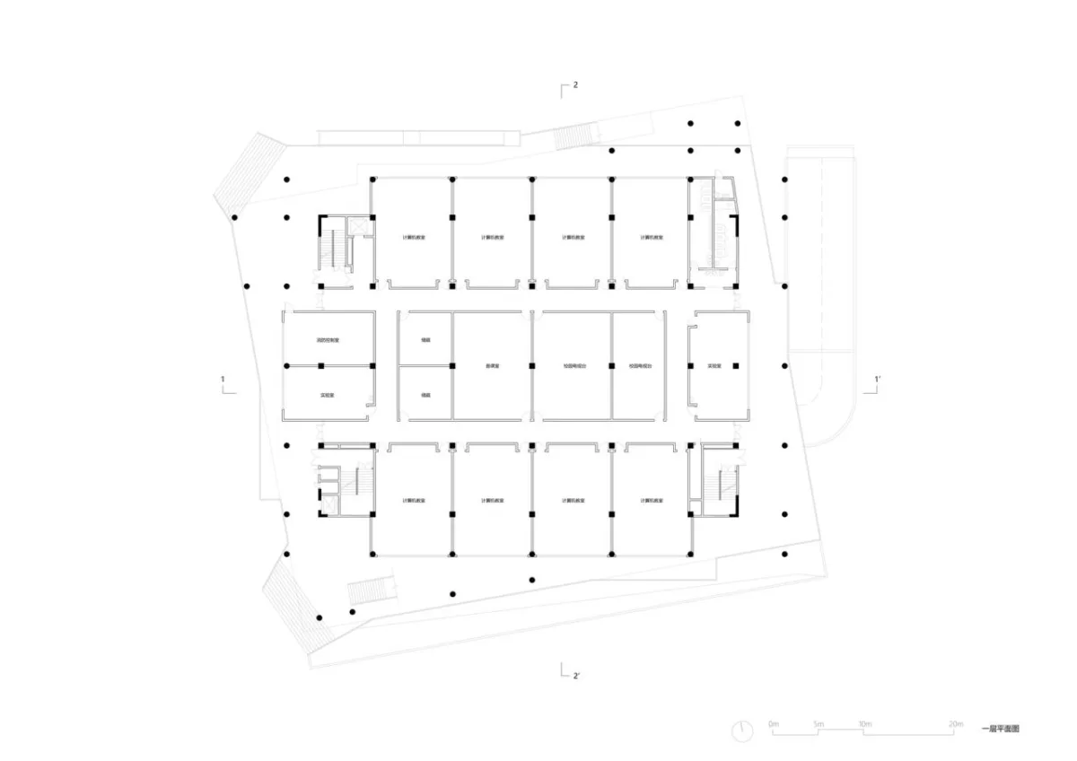 BIM建筑|宜黄一中综合楼 / 以靠建筑